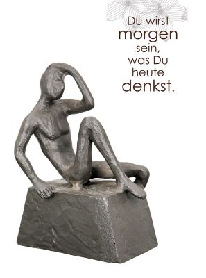 Eisen Design-Skulptur/Buchstütze