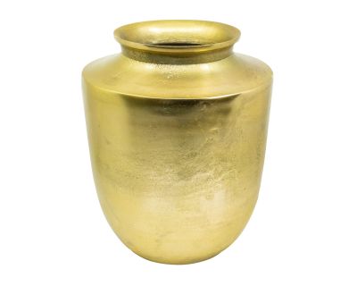 Vase oval Alu New gold